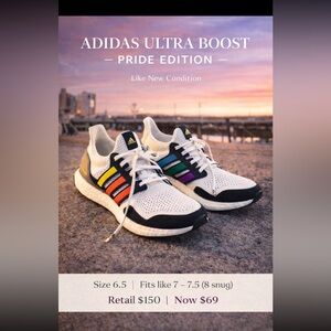 Adidas ultra boost pride sneaker mens sizes